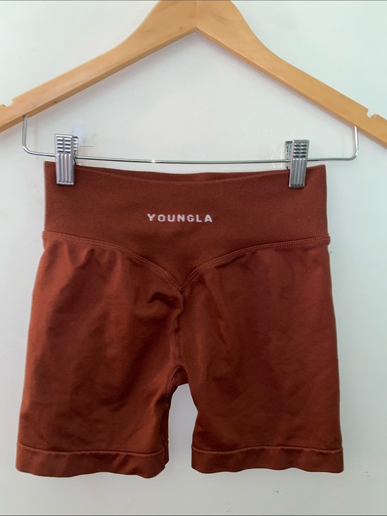 YoungLA Pants - YoungLA Rust High-Waist Bike Shorts